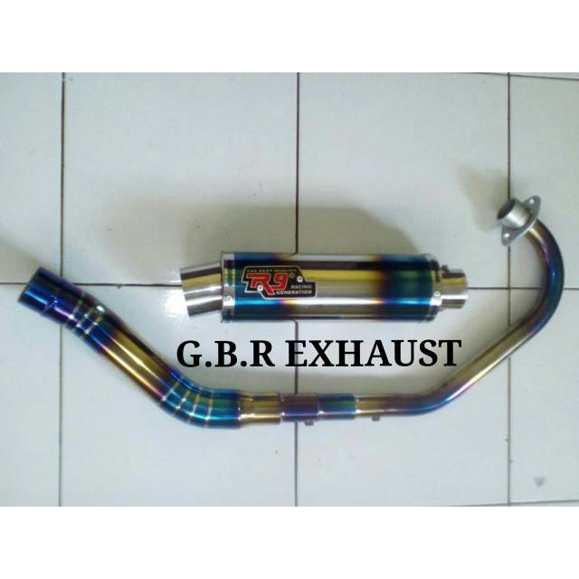 KNALPOT R9 MOGELO BLUEMOON SATRIA FU, VIXION, MX, SONIC, DLL