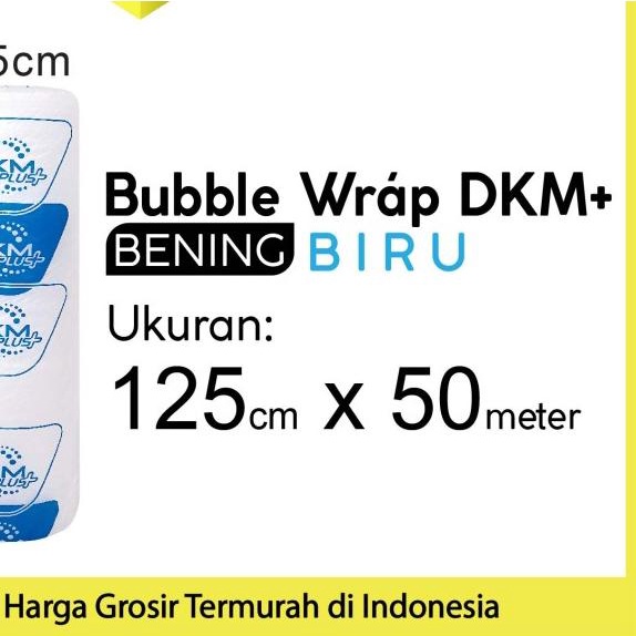 

♦ Plastik Bubble Wrap Bening 50Meter Bubblewrap DKMPLUS PREMIUM / ROLL - 30cm x 50m ♨