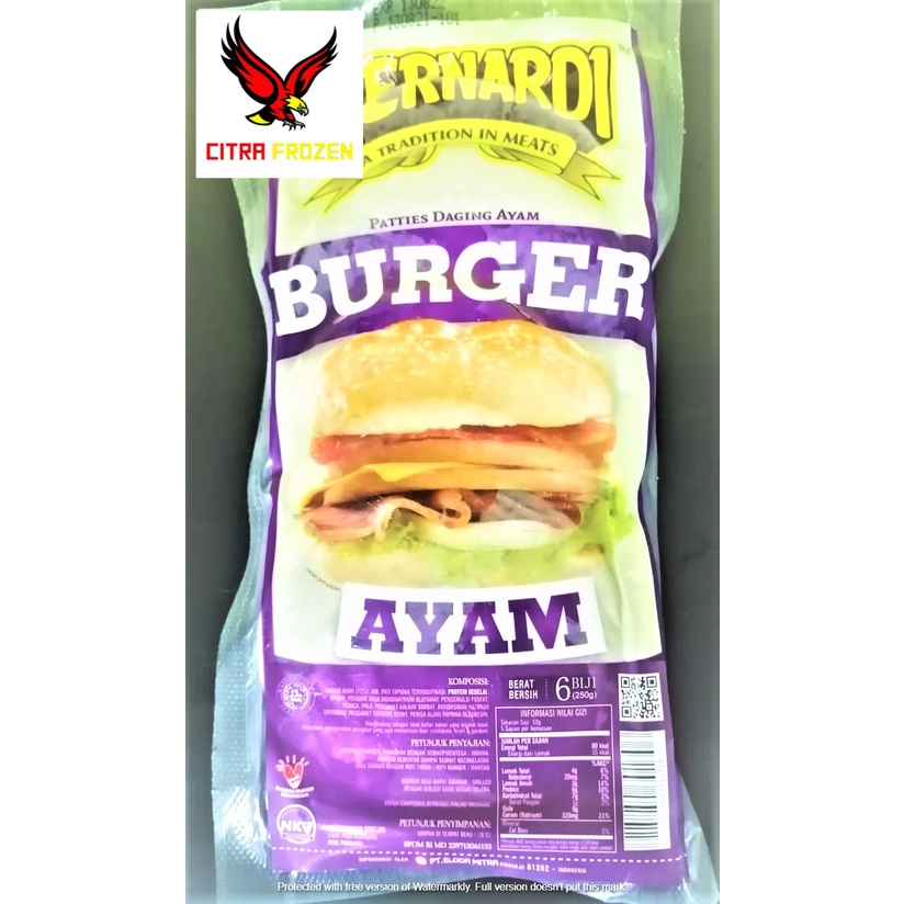 

Bernardi Burger Ayam 250gr