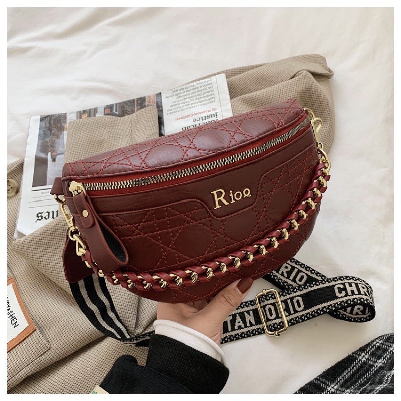 ✨✨HOT SALEE✨✨ TAS SLINGBAG SHOULDER BAG DADA PINGGANG STRAP IMPORT WANITA CEWEK RANTAI JALAN LB- 176