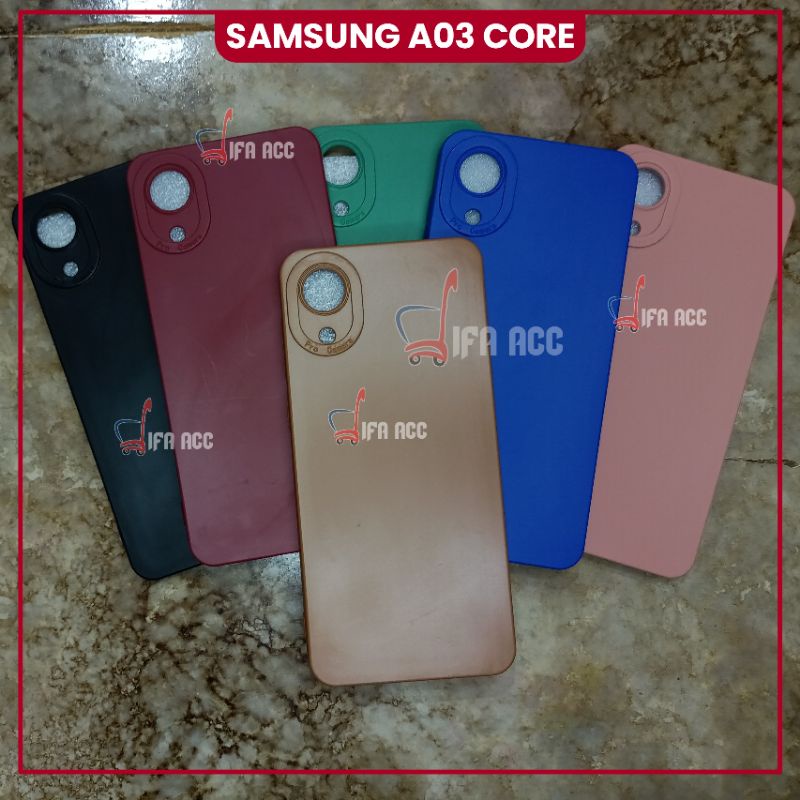 CASE SAMSUNG A03 CORE SOFTCASE PRO CAMERA SILIKON PELINDUNG CAMERA