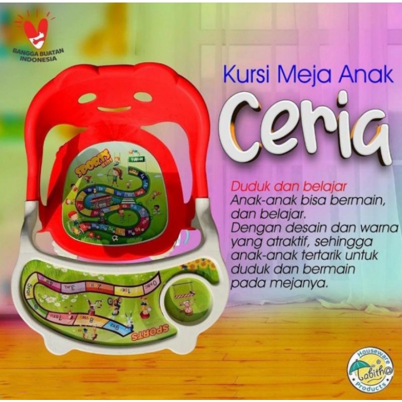 Meja Kursi Ceria Kursi makan bayi/kursi meja makan anak/kursi ceria Kursi Meja Ceria Kursi Anak Kursi Belajar Bangku Belajar Bangku Anak