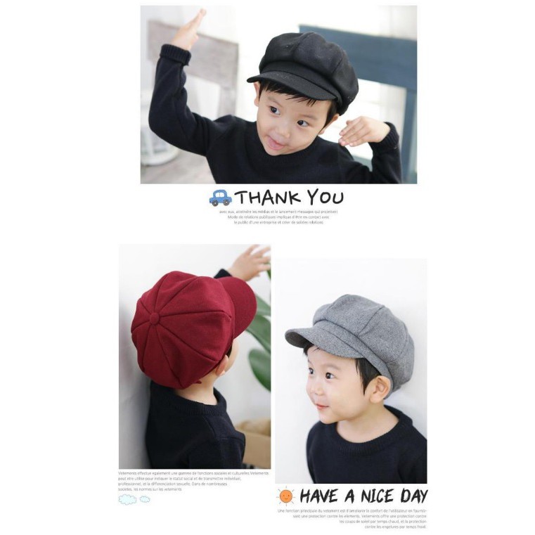 Topi anak import / topi korean style