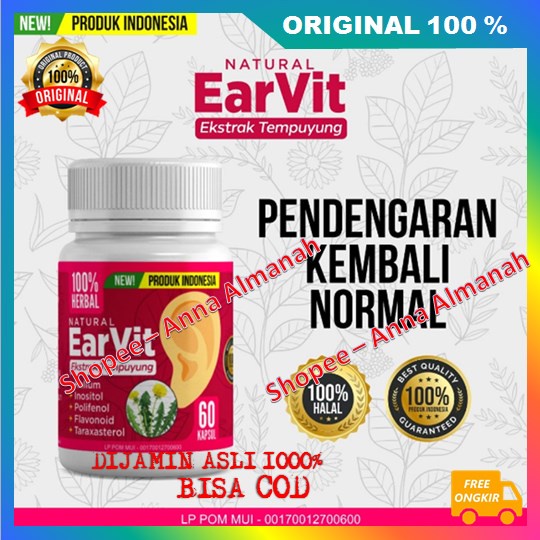 PROMO Obat Herbal Earvit Solusi Tepat Dan Efektis Untuk Atasi Gangguan Pendengaran 100% ASLI ORIGINA