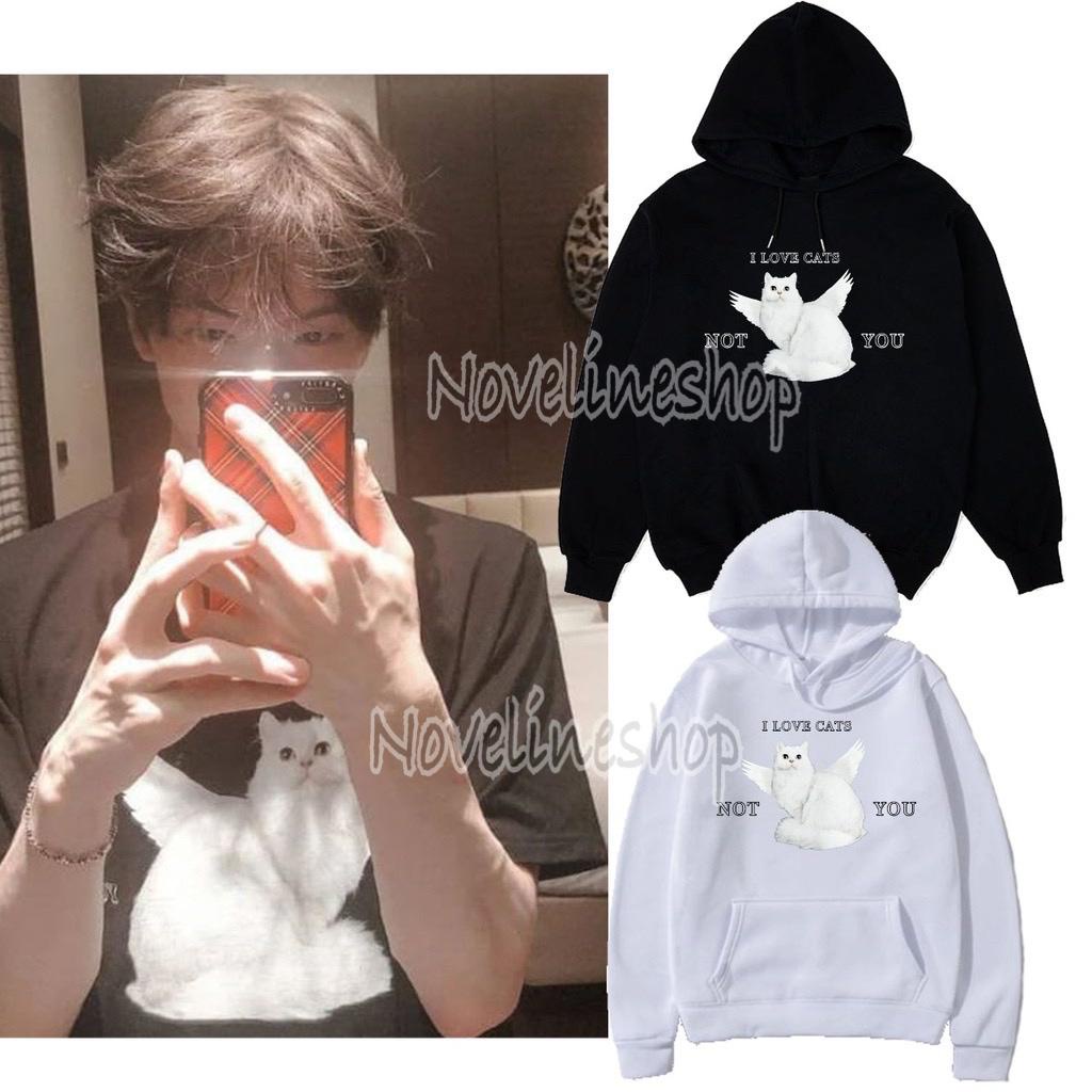 [COD] HOODIE Sweater NCT jaemin ( gambar kucing ) I Love cats not you PREMIUM COTTON FLEECE M L XL X