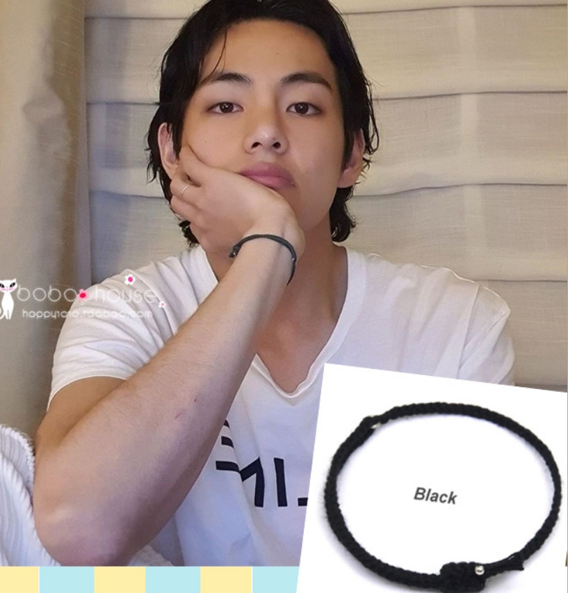 Kpop BTS Bracelet Jungkook V Kim Tae Hyung Hand Rope Hand-woven