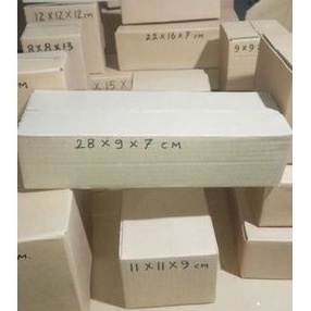 

Kardus Box Packing 28x9x7 cm Baru tebal polos luar dalam
