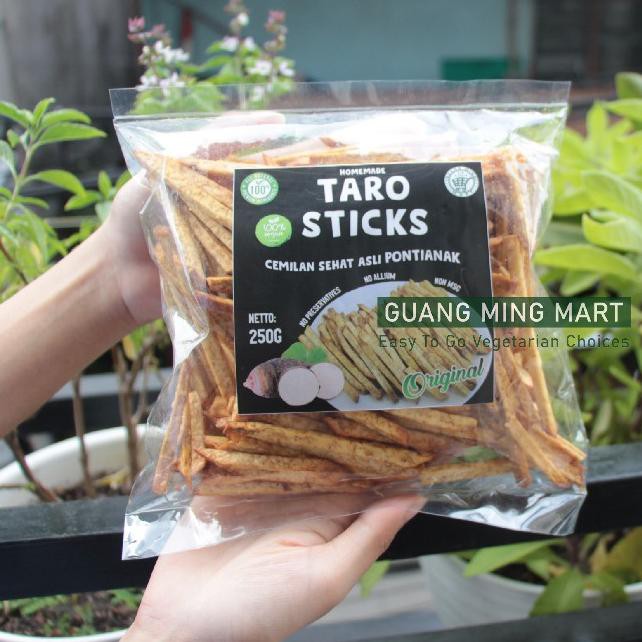 

TERLARIS!!! Stick Talas Premium Khas Pontianak Original Vegan Tanpa Bawang 250Gr