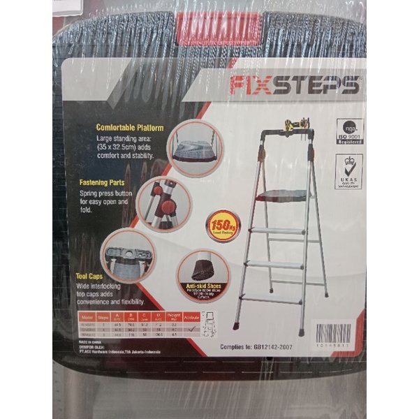 FIXSTEPS Tangga Aluminium American Type 5 Step Tangga Lipat