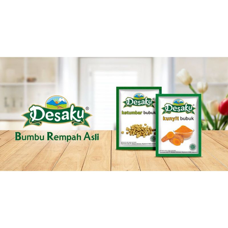 

Bisa Kirim Instan - Bumbu Instan Desaku Kunyit Bubuk / Ketumbar Bubuk / Bawang Putih Bubuk