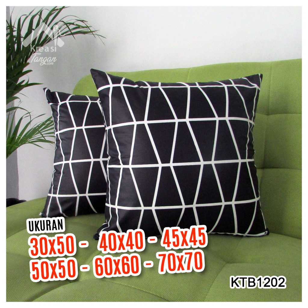 SARUNG BANTAL SOFA Ukuran 30x50, 40x40, 45x45, 50x50, 60x60, 70x70 - KTB1202