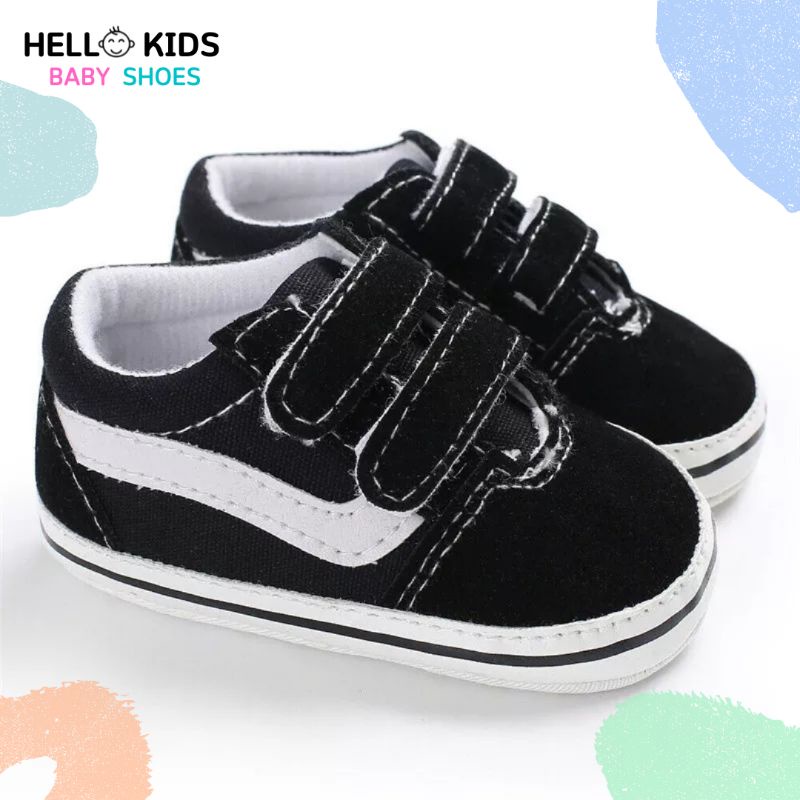 Sepatu Bayi Laki laki Umur 0-12 Bulan Sepatu Prewalker Laki laki 0 6 12 14 Bulan Baby Shoes Laki Laki Umur 1 Tahun Hitam HK005