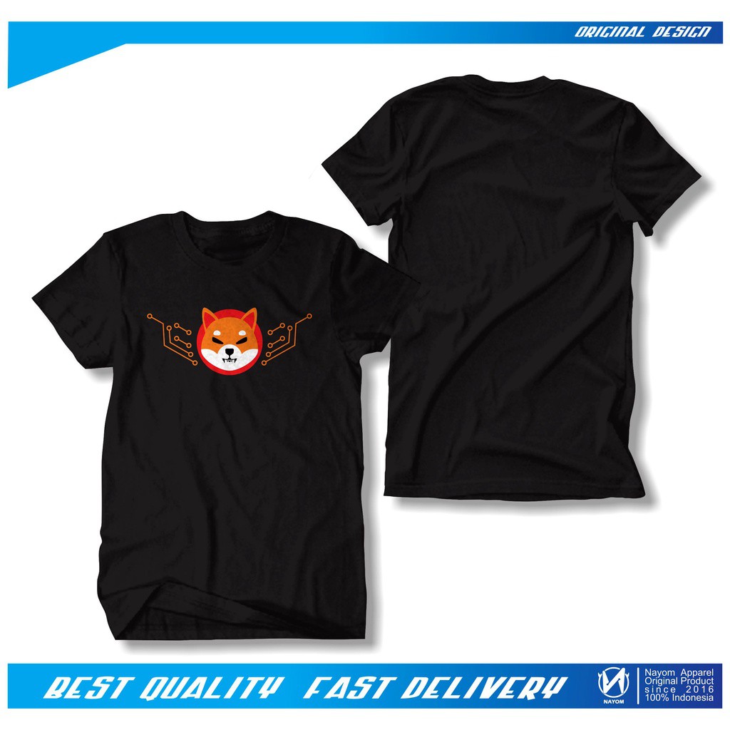 KAOS SHIBA INU COIN BAJU DISTRO CRYPTO SHIBA INU KRYPTO COIN CRYPTO CURRENCY KOIN TRADING SHIBA DODG
