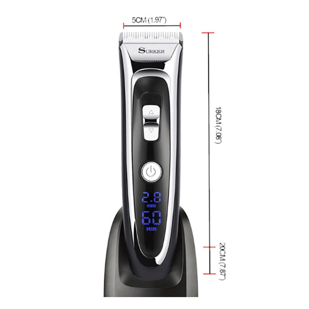 SURKER RFC-668B - Professional Electric Rechargeable Hair Clipper Set - Alat Cukur Profesional