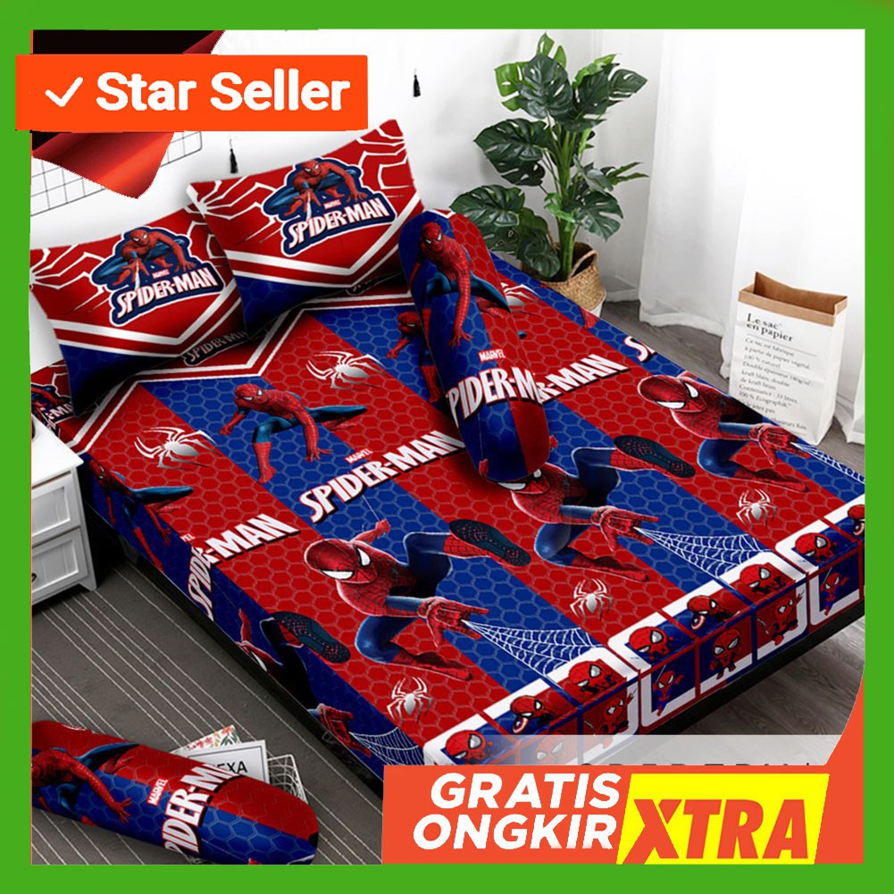 SPREI MONALISA KARAKTER SPIDERMAN PREMIUM UKURAN 120-160-180-YGR85