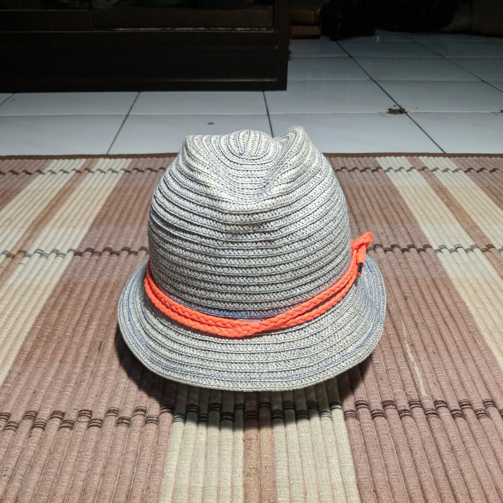 Topi Fedora BLUE DOG Trilby Hat MLB Grey Original Second Preloved