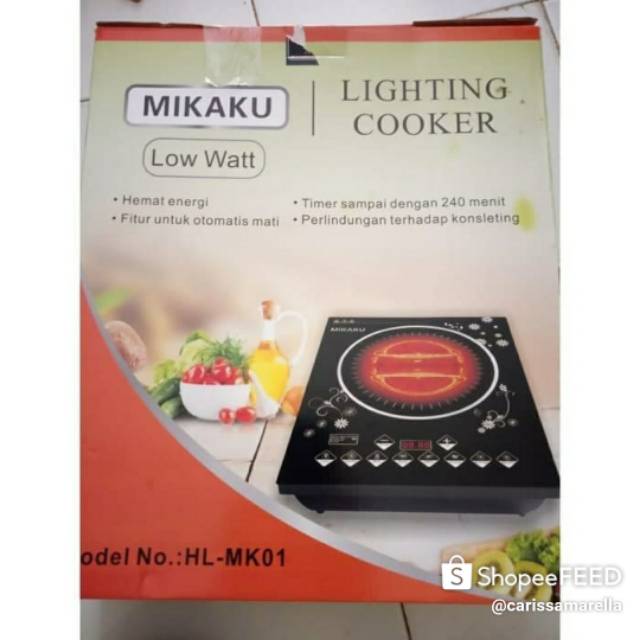 Kompor Listrik Mikaku Low Watt Portable