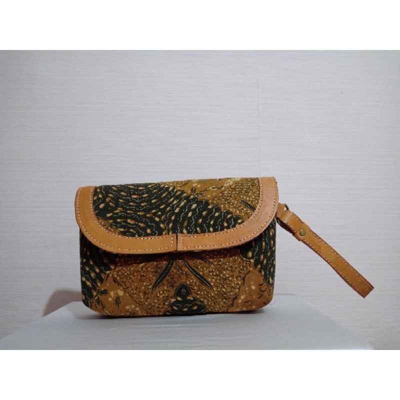 Clutch Kain Batik Tali Kulit Tas Kondangan Murah Cluth 1