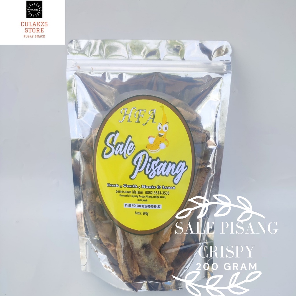 

HFA SALE PISANG KERING MAKANAN RINGAN MANIS CRISPY 200 GRAM