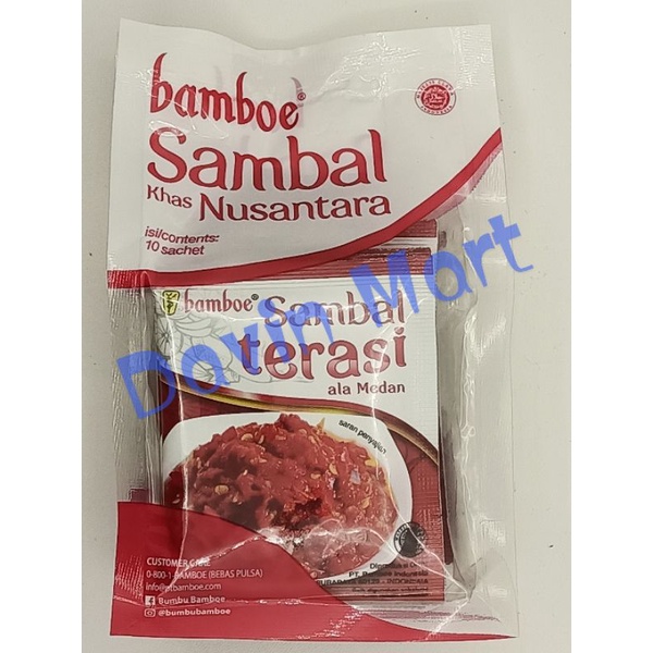 Sambal Nusantara Bamboe Terasi, Ijo, Bawang, Udang