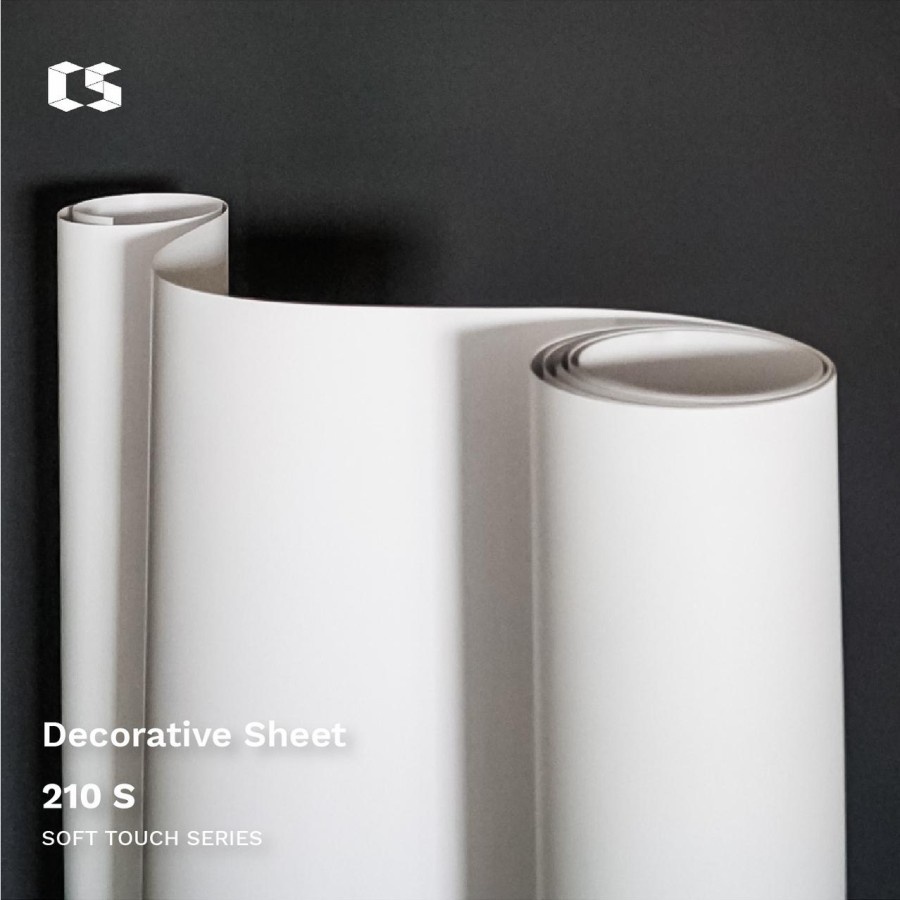Decosheet Putih CS 210 S SOFT TOUCH Decosit Dekosit Furniture Pvc Taco Sheet