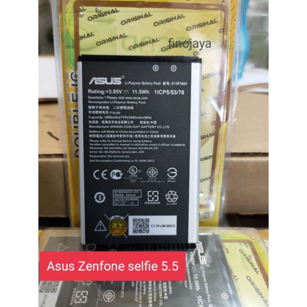 Baterai ASUS ZENFONE SELFIE 5.5 ZD551KL C11P1501 Z00UD Batteri Batre Batteri