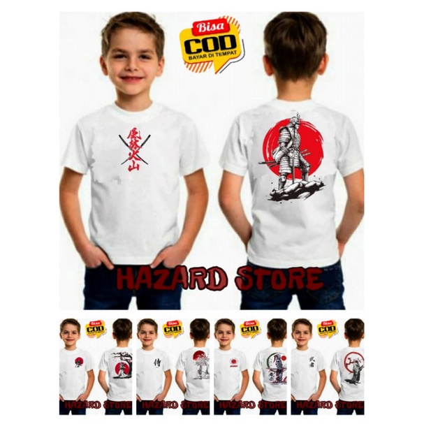 COD - KAOS DISTRO SAMURAI ANAK TANGGUNG / KAOS MEMPHISORIGINS SUKAJAN NAGA JAPAN ANAK ANAK