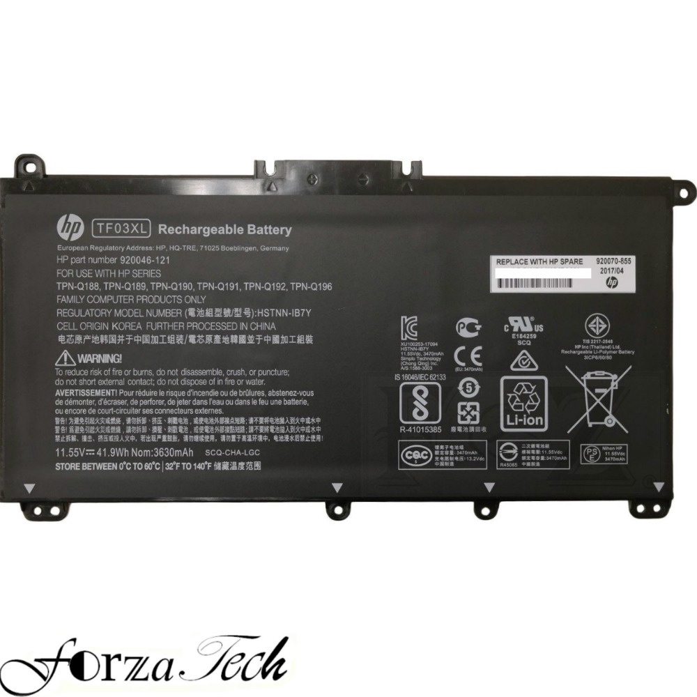 Battery HP Pavilion 14-BF010 TF03XL Battery