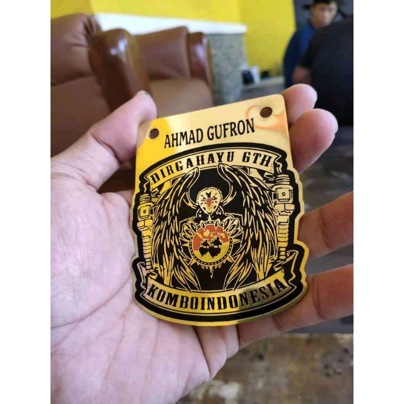PENENG MOTOR TERBAIK | EMBLEM PLAT KOMUNITAS MOTOR | PLAT DESAIN SENDIRI | CUSTOM AKSESORIS MOTOR