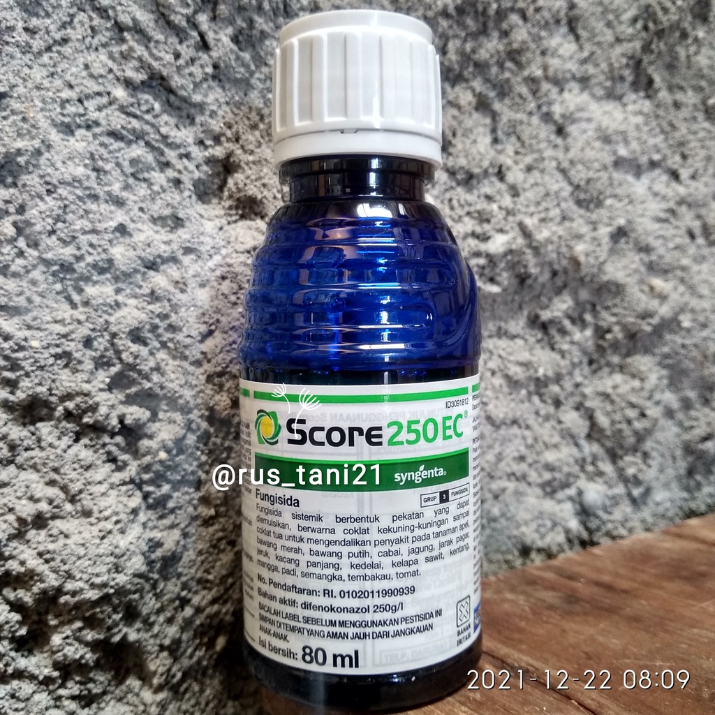 Fungisida SCORE 250EC 80ml bahan aktif: difenokonazole 250g/l