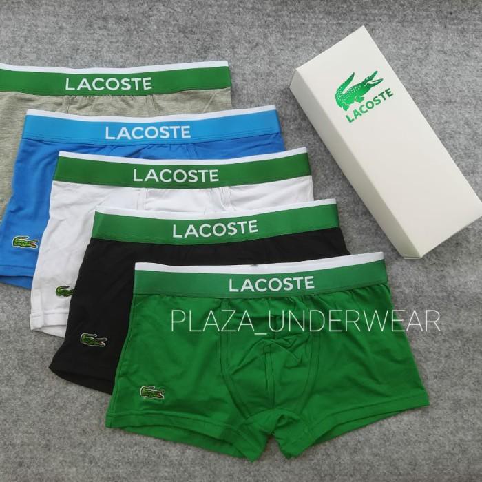 promo 5 PCS CD BOXER PRIA LACOSTE CLS TRUNK - M
