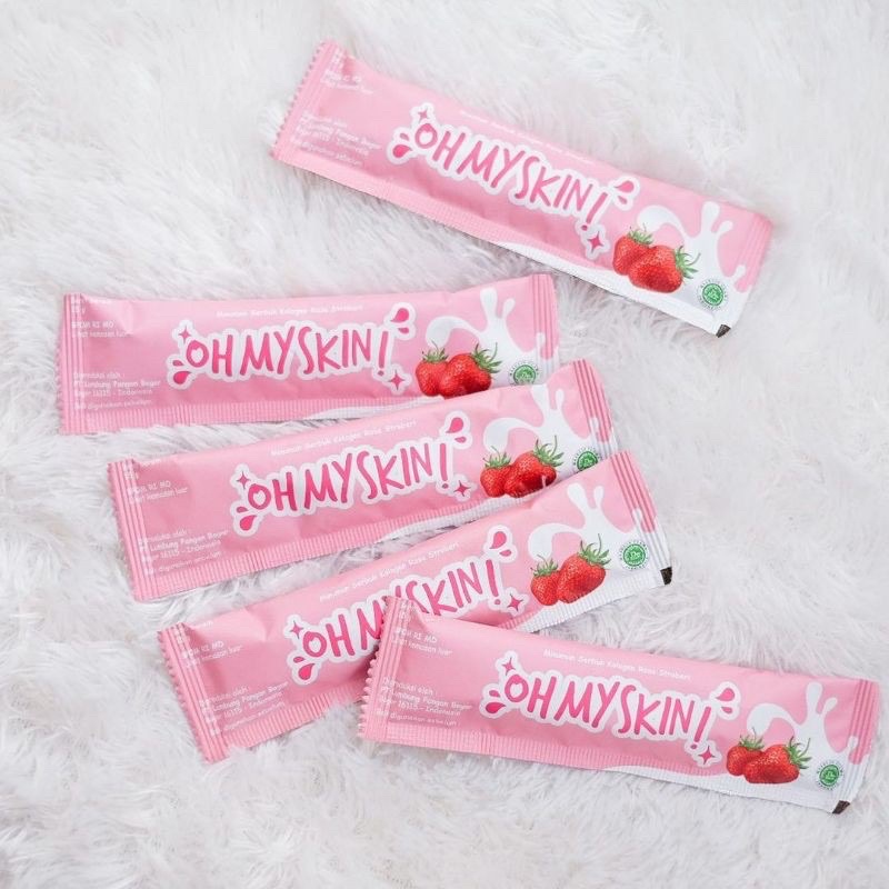 (ECER Free Parfum) COLLAGEN DRINK OH MY SKIN Suplemen pemutih dan glow