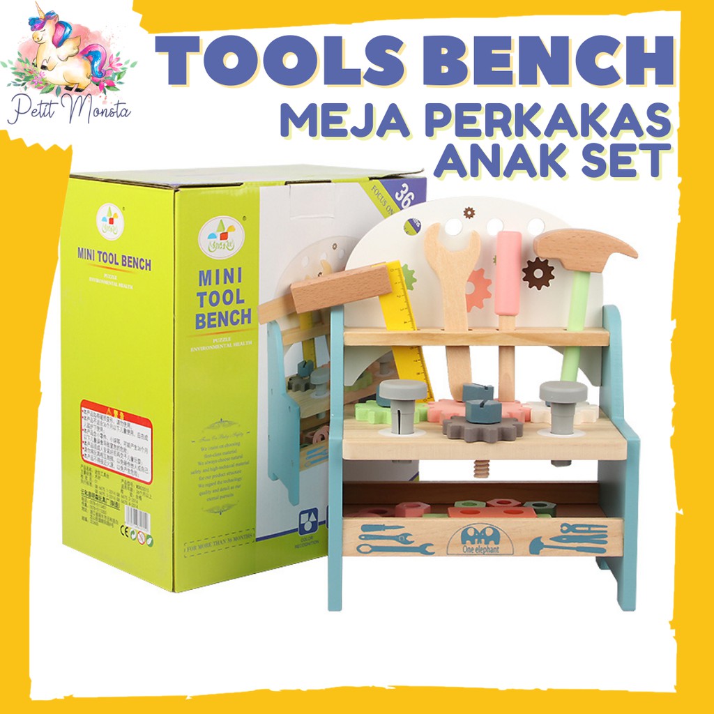 Mini Wooden Tools Bench Mainan Pertukangan Meja Workbench Perkakas Set Pretend Play Shopee Indonesia Mini Wooden Tools Bench Mainan Pertukangan Meja Workbench Perkakas Set Pretend Play Shopee Indonesia