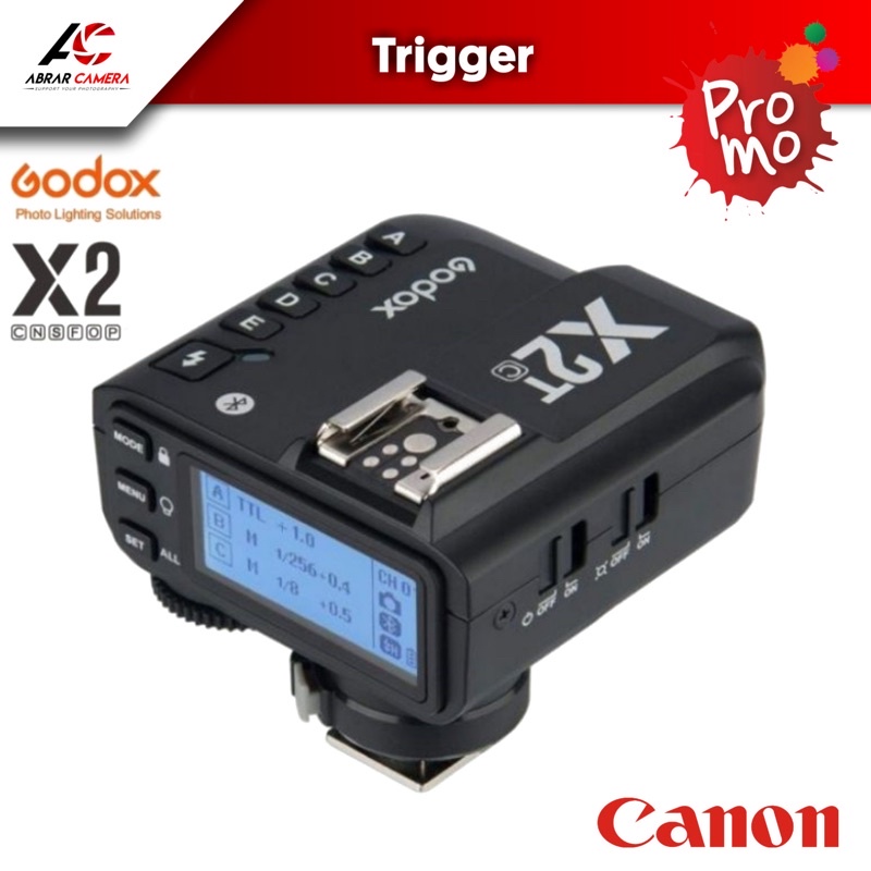 Godox X2T-C X2TC TTL Wireless Flash Trigger Transmitter For Canon - Godox X2TC Triger Only bukan X1T