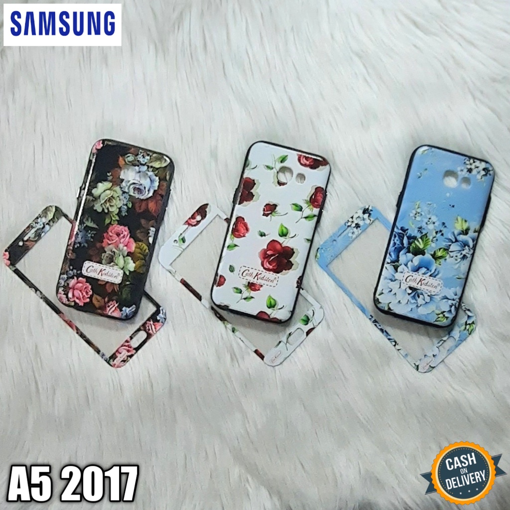 Case Hp Samsung A5 2017 Softcase 360 Motif CK + Tempered Glass