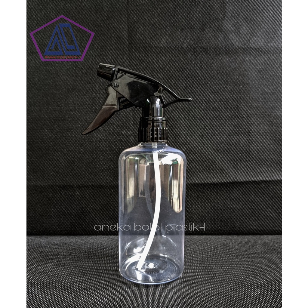 Botol Trigger 500ml Spray Tembak Pet Plastik Tebal Bening / Botol Spray 500ml / Botol Kosong