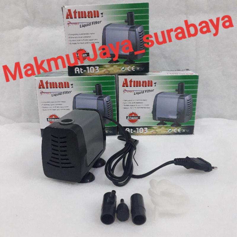 Pompa Air ATMAN 103 / AT103 pompa celup untuk aquarium  atau kolam