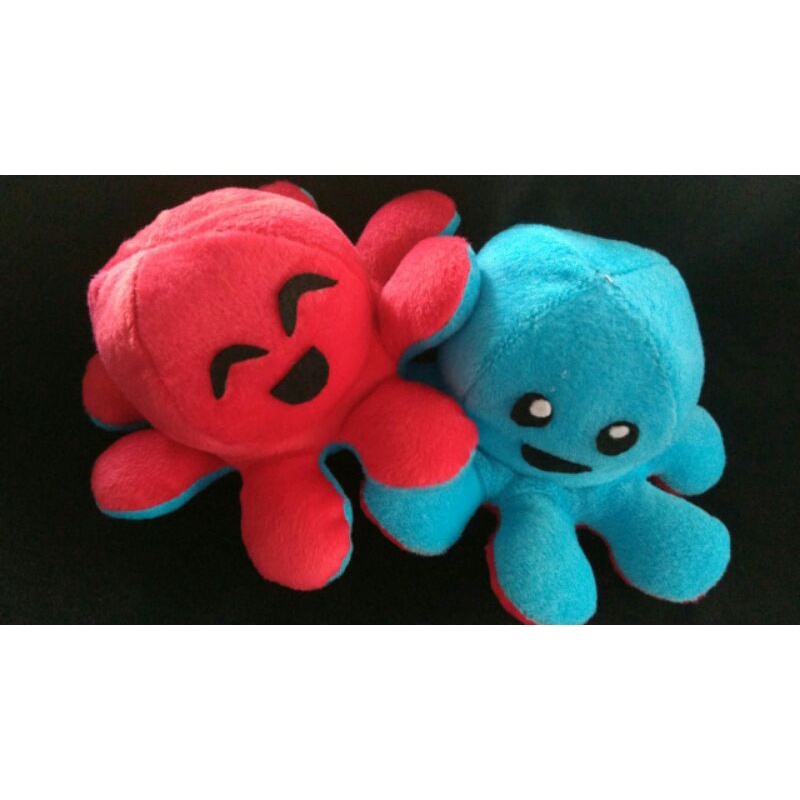 boneka octopus bolak balik