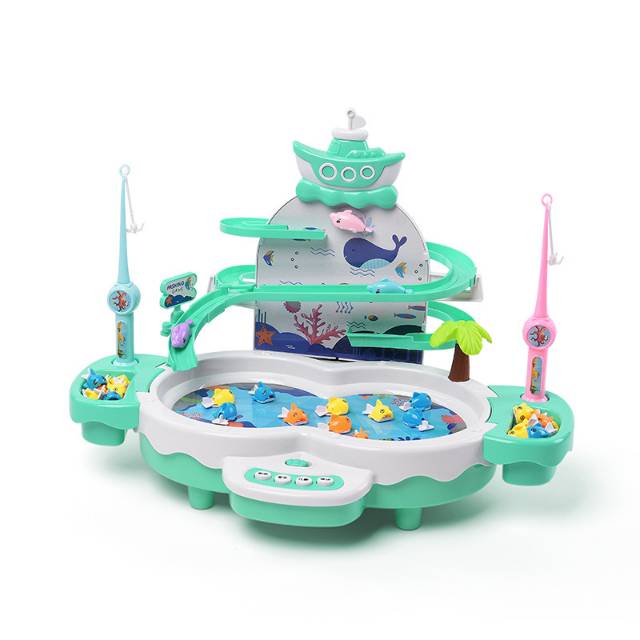 [semuajual] MAINAN PANCINGAN 3 in 1 PANCINGAN IKAN MAGNET SELUNCURAN DOLPHIN DAN MINI PIANO TERBARU-7