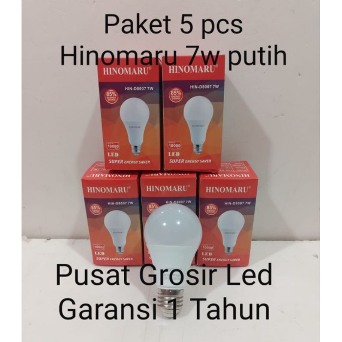 Paket 5 pcs Lampu Led Hinomaru 7 watt 7w