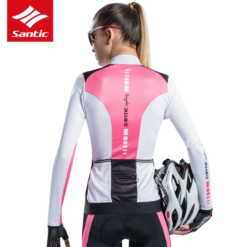 Download Santic Jersey Bersepeda Lengan Panjang Pakaian Atas Sepeda Gunung Road Pakaian Sepeda Untuk ...