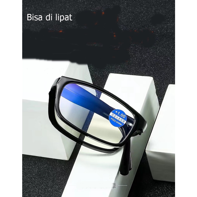 Kacamata Baca Lensa Plus Anti Radiasi +1.00 s/d + 3.00 Kacamata Pria Wanita Reading Glasses JM56 Radiation Premium Ultra Ringan Bisa retur