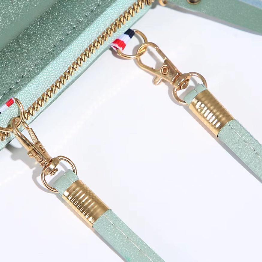 ◌ *ALIBABA1688* DOMPET HP / TAS DOMPET SELEMPANG MULTIFUNGSI MOTIF BUNGA TEBAL IMPORT ♪