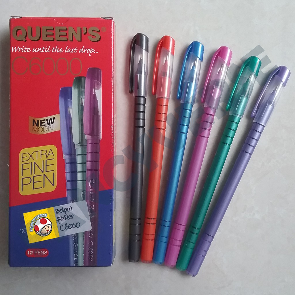 

Bolpen Faster Queen C6000 / Ballpoint Ball Pen Pulpen Pena