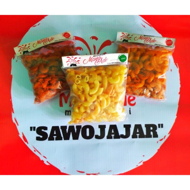 

Macaroni Mang Ade 50gr, 100gr, 200gr (Asin, Lada, Lada Pisan)