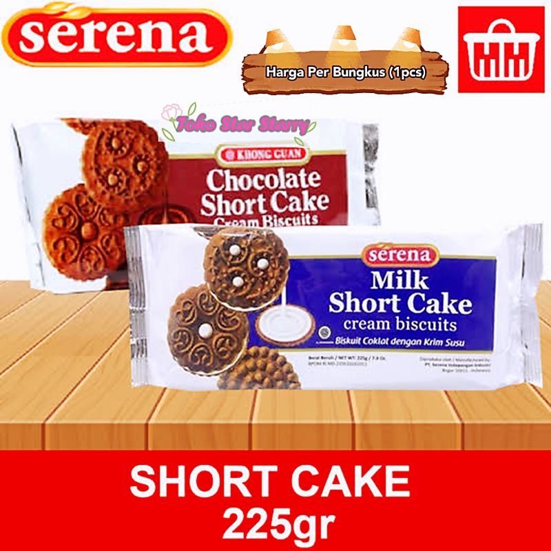 

Serena Chocolate Shortcake 225 gram Snack Viral Halal MUI Shortcake Chocolate Short Cake milk Shortcake