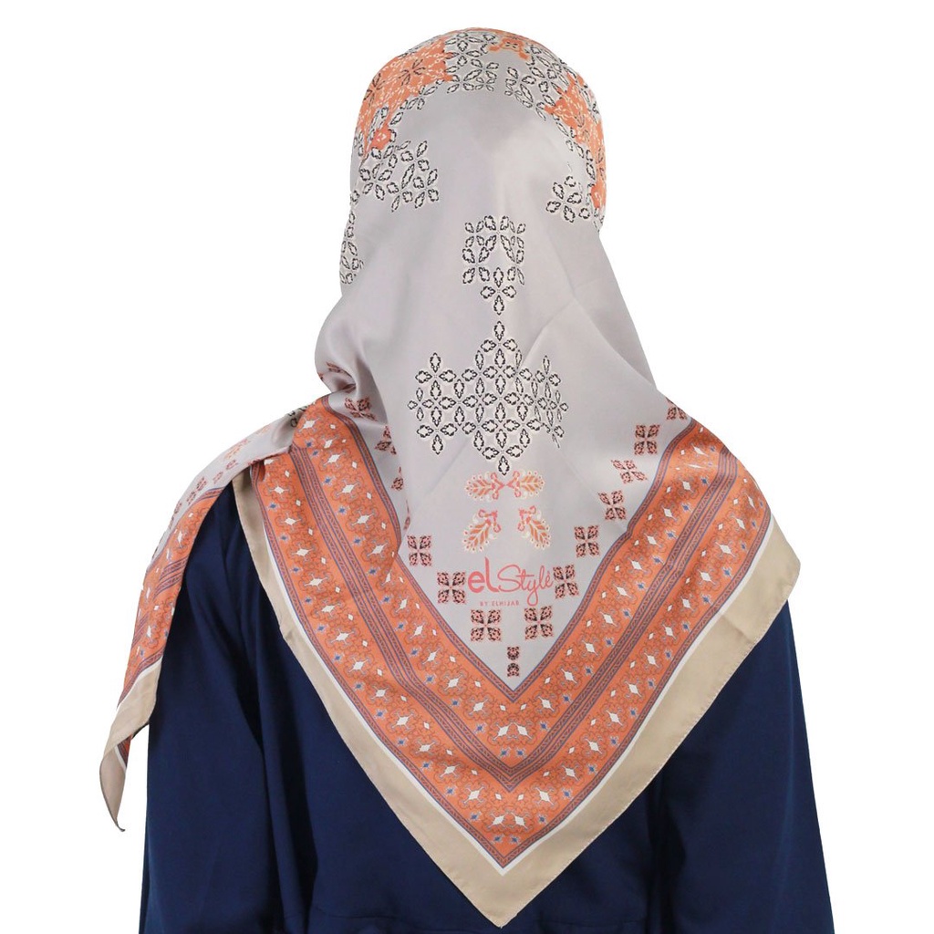 Dauky Hijab Segi Empat Kerudung Salya Series Polysilk 1-Loretta Silver Grey