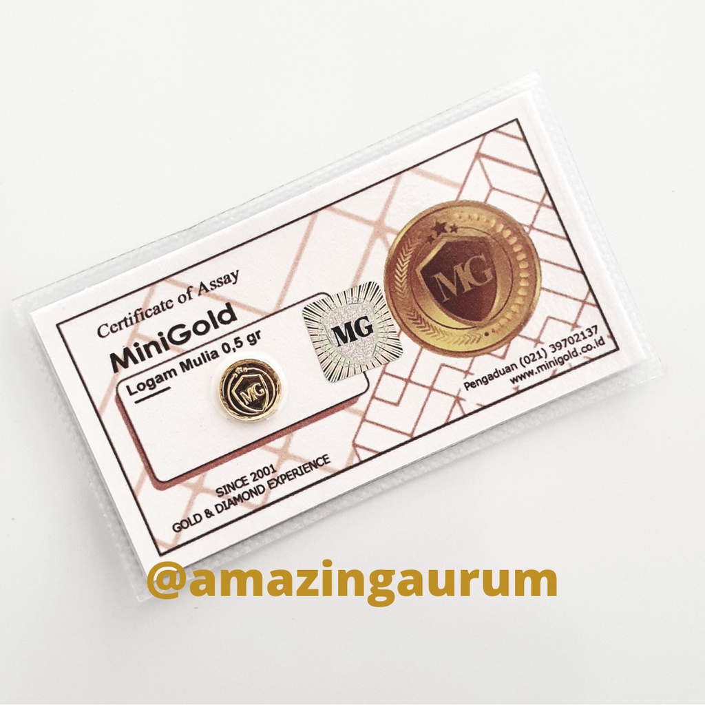Logam Mulia 0,5 gram I 0.5 gram 24 K untuk Mahar, Hadiah, Souvenir, Investasi & Tukar Emas Antam 24 