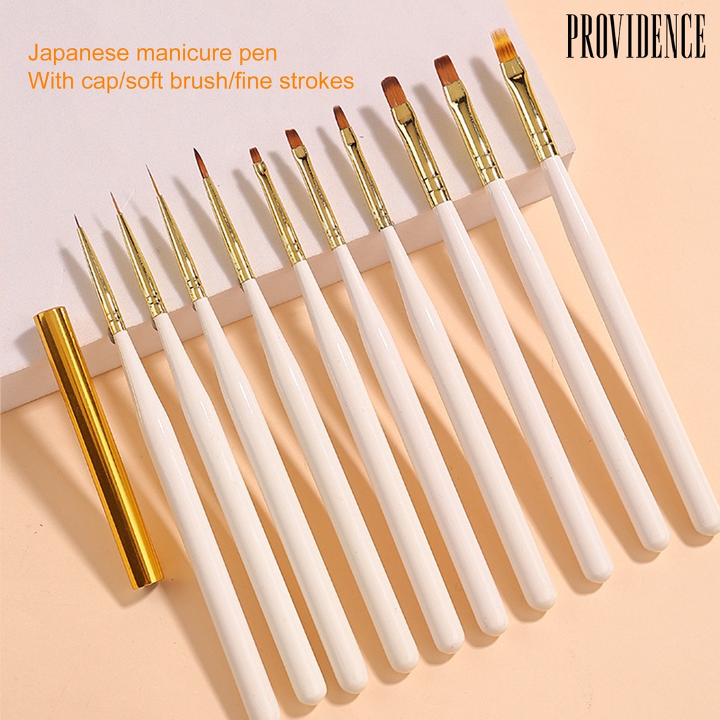 Providence Kuas Nail Art UV Gel Akrilik Bulu Lembut Multifungsi