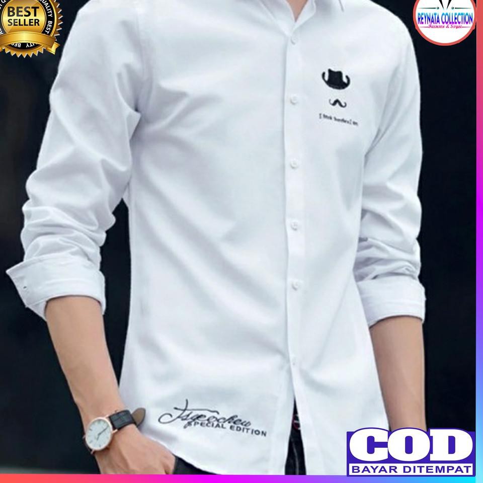 T3rk!n!'s Baju Kemeja Kameja Pria Cowok Polos Lengan Panjang Premium Import Terbaru Murah VETO 2021